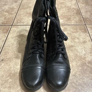 Steve Madden Black Leather Boots